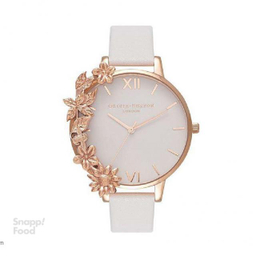 ساعت مچی عقربه ای زنانه الیویا (Olivia Burton) مدل OB16CB06 جنس بدنه استیل رنگ سفید