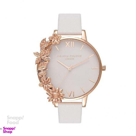 ساعت مچی عقربه ای زنانه الیویا (Olivia Burton) مدل OB16CB06 جنس بدنه استیل رنگ سفید