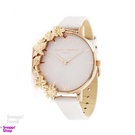 ساعت مچی عقربه ای زنانه الیویا (Olivia Burton) مدل OB16CB06 جنس بدنه استیل رنگ سفید