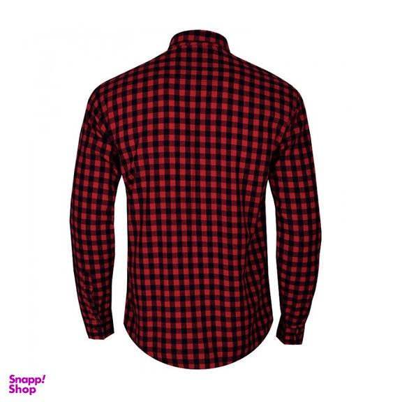 پیراهن کتان مردانه پالتار شیک (Paltar Shik) طرح Z چهارخانه ریز کد 344008705