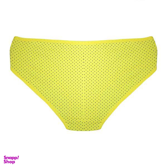 شورت زنانه اسلیپ (Slip) طرح نقطه مدل RG-INL 144 رنگ زرد