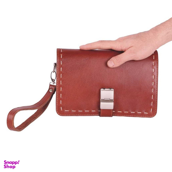 کیف دستی چرم ما مدل زیر بند قفل کد 606198