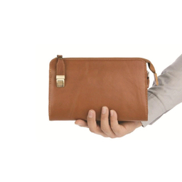 کیف دستی چرم طبیعی چرم ما مدل قفل ناخنی کد 529000