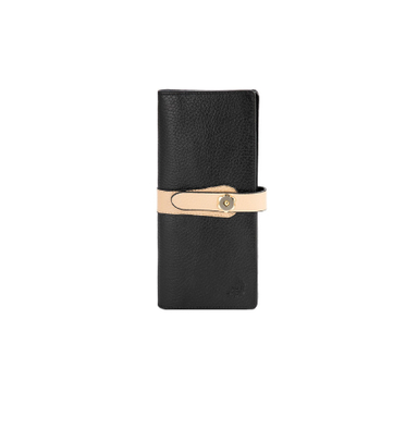 کیف زنانه پالتویی نیایش رنگ مشکی کاراملی