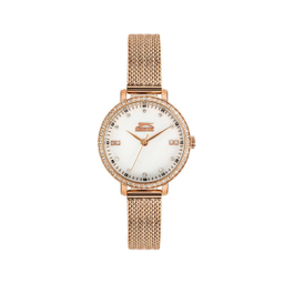 ساعت مچی زنانه اصل اسلازنجر (Slazenger) مدل SL096090302 رنگ رز گلد