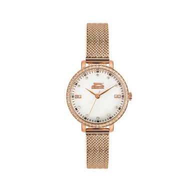 ساعت مچی زنانه اصل اسلازنجر (Slazenger) مدل SL096090302 رنگ رز گلد