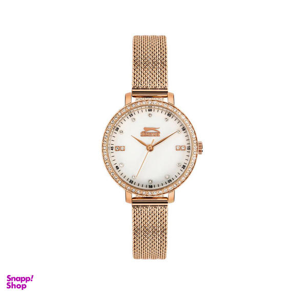 ساعت مچی زنانه اصل اسلازنجر (Slazenger) مدل SL096090302 رنگ رز گلد