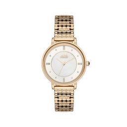 ساعت مچی زنانه اصل اسلازنجر (Slazenger) مدل SL096099303 رنگ طلایی