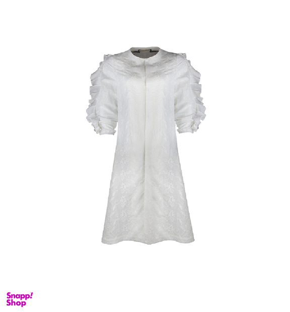 مانتو رنگ سفید آستین چیندار رنگ سفید سایز Free Size کد 30301158