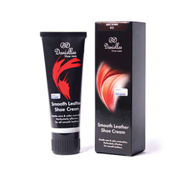 کرم چرم صاف دنیلی (Daniellee) مدل Smooth Leather Shoe Cream رنگ قهوه ای تیره