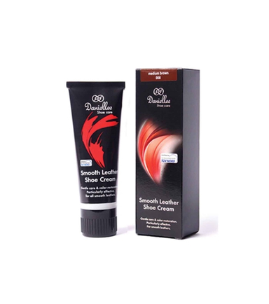 واکس دنیلی (Daniellee) مدل Smooth Leather Shoe Cream رنگ قهوه ای تیره