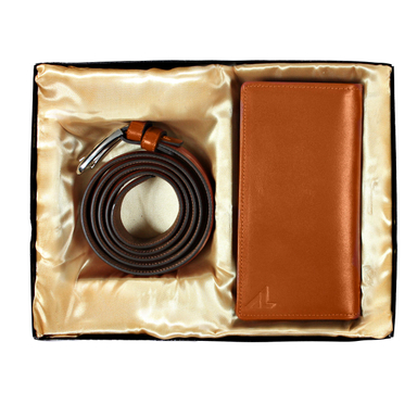 ست هدیه چرم آرتان مدل ALMZ116 رنگ عسلی