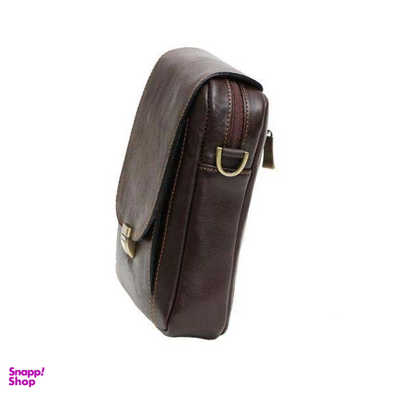 ست هدیه دو تکه چرم آرتان کد AR07003 رنگ قهوه ای تیره