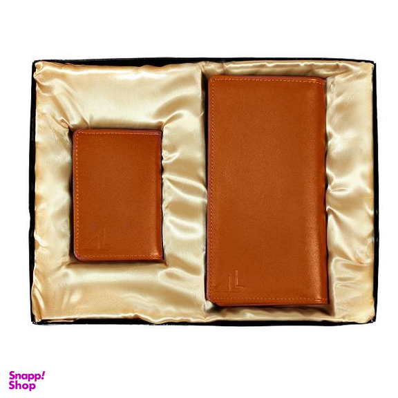 ست هدیه چرم آرتان کد ALM111 رنگ عسلی