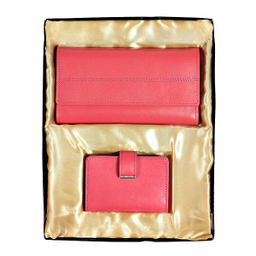 ست هدیه چرم آرتان کد ALZ094 رنگ صورتی