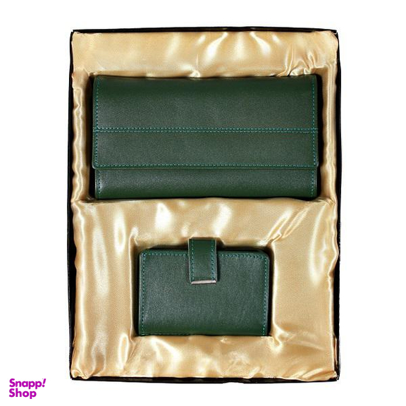 ست هدیه چرم آرتان کد ALZ094 رنگ سبز