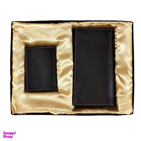 ست هدیه چرم آرتان کد ALM111 رنگ قهوه ای