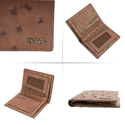 کیف جیبی ژاو طرح شتر مرغی رنگ قهوه ای