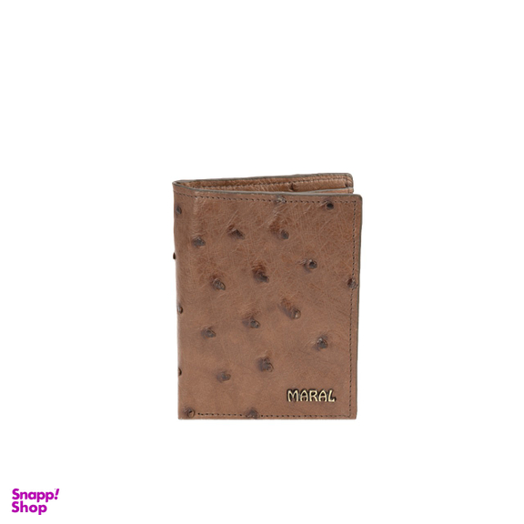 کیف جیبی ژاو طرح شتر مرغی رنگ قهوه ای