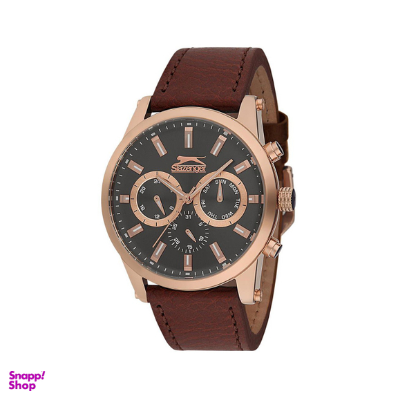 ساعت مچی مردانه اصل اسلازنجر (Slazenger) مدل SL096103203 رنگ قهوه ای