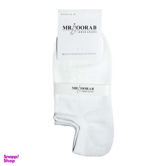 جوراب زنانه مستر جوراب (Mr joorab) مدل RG-SMR 589 رنگ سفید