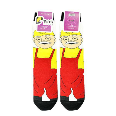 جوراب زنانه پاتریس (Patris) طرح بابابرقی کد RG-PA 121 رنگ قرمز