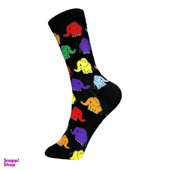 جوراب زنانه چتیک (Chetic) طرح فیل مدل RG-C 862 رنگ مشکی