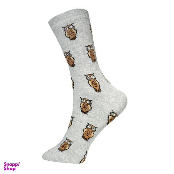 جوراب زنانه چتیک (Chetic) طرح جغد مدل RG-C550 رنگ طوسی