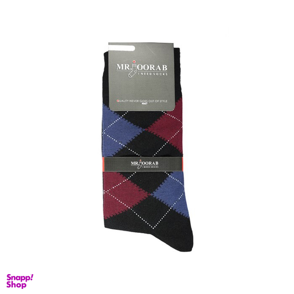 جوراب مردانه مستر جوراب (Mr. Joorab) طرح اسکاچ کد R215174 فری سایز