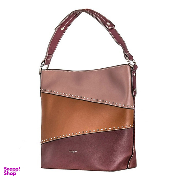 کیف دستی مدل 6133-1 دیوید جونز (David Jones) زرشکی