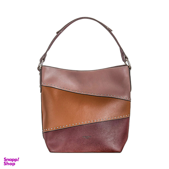 کیف دستی مدل 6133-1 دیوید جونز (David Jones) زرشکی