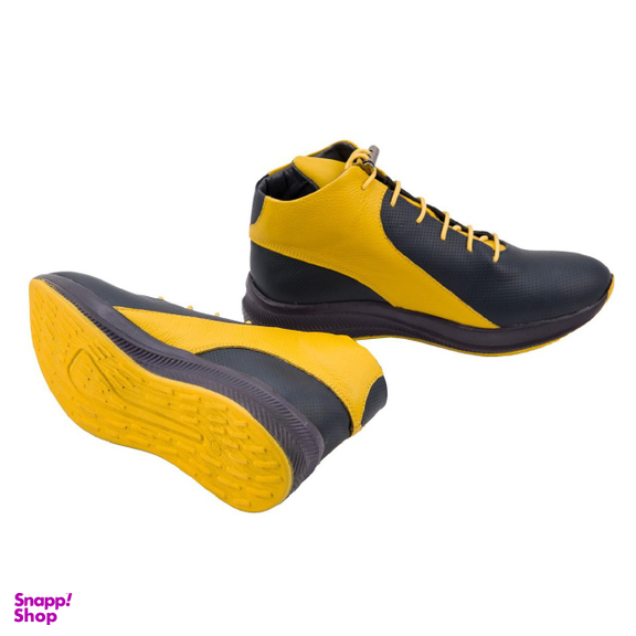 نیم بوت زنانه تیاگو رنگ زرد سرمه ای