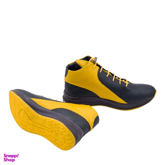 نیم بوت زنانه تیاگو رنگ زرد سرمه ای