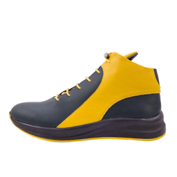 نیم بوت زنانه تیاگو رنگ زرد سرمه ای