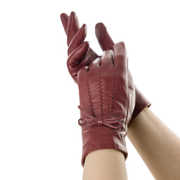 دستکش زنانه تیانا رنگ زرشکی