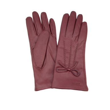 دستکش زنانه تیانا رنگ زرشکی