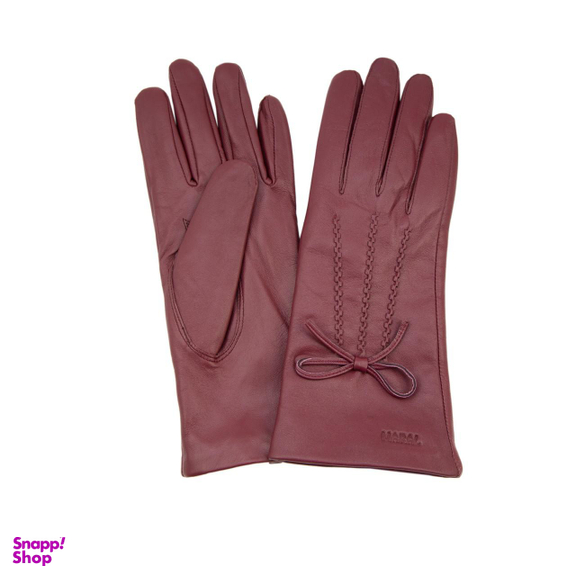 دستکش زنانه تیانا رنگ زرشکی