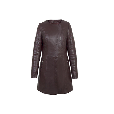 پالتو زنانه گیلدا رنگ زرشکی