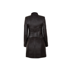 پالتو مهفام رنگ قهوه ای تیره