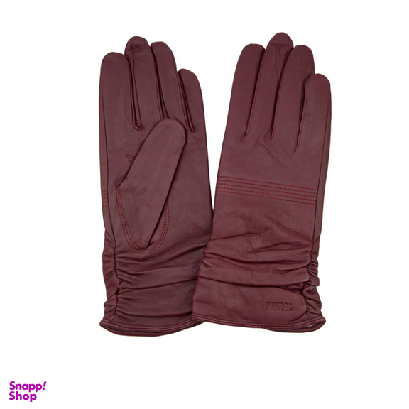 دستکش زنانه شایلین رنگ زرشکی