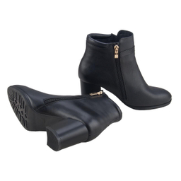 نیم بوت زنانه سانتورینی رنگ مشکی