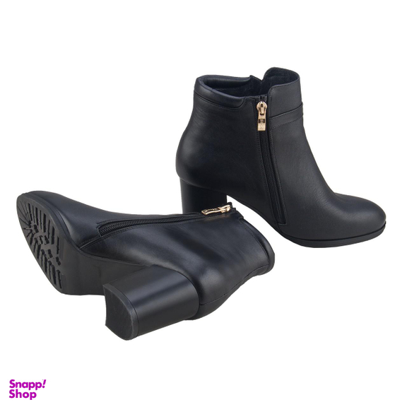 نیم بوت زنانه سانتورینی رنگ مشکی