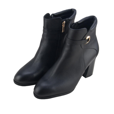 نیم بوت زنانه سانتورینی رنگ مشکی