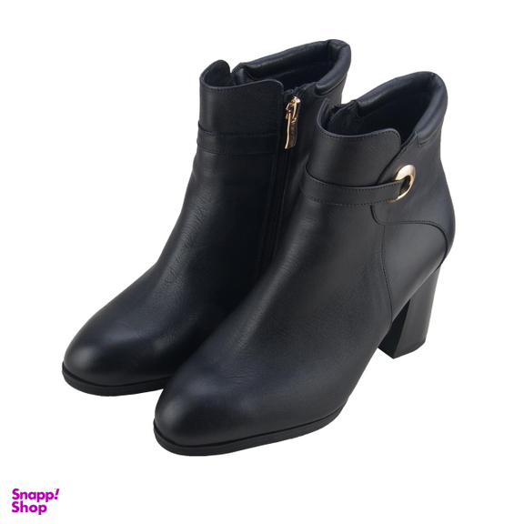 نیم بوت زنانه سانتورینی رنگ مشکی