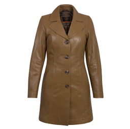 پالتو زنانه الیزا رنگ عسلی