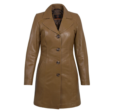 پالتو زنانه الیزا رنگ عسلی