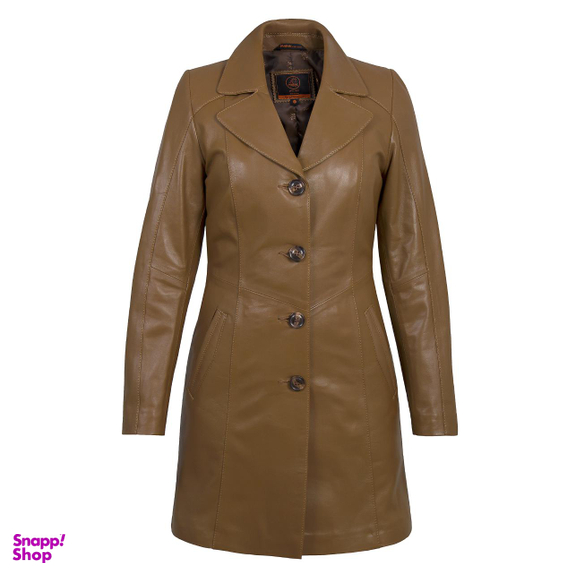 پالتو زنانه الیزا رنگ عسلی