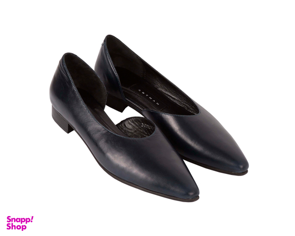 کفش زنانه نوک تیز بغل باز آبی آرتمن (Artman)