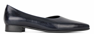 کفش زنانه نوک تیز بغل باز آبی آرتمن (Artman)