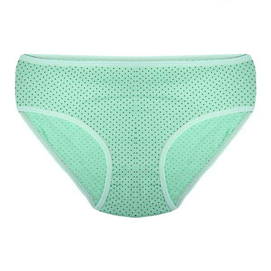 شورت زنانه اسلیپ (Slip) طرح نقطه مدل RG-INL 141 رنگ فیروزه ای